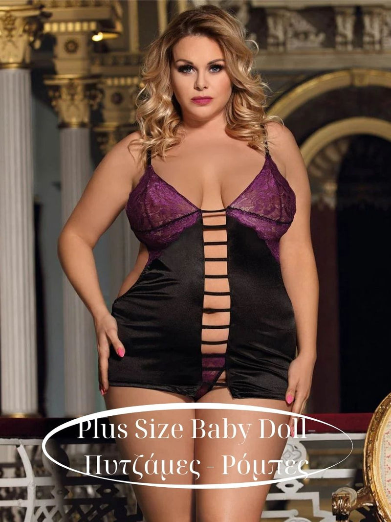 Ανακάλυψε plus size baby doll, πιτζάμες & ρόμπες! 💖🔥 Σατέν, δαντελωτά & διαφανή σχέδια για ρομαντικές & αισθησιακές εμφανίσεις γεμάτες αυτοπεποίθηση. Juicy String