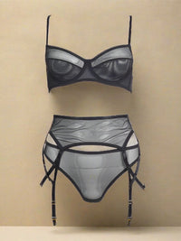 Hot Set 3 Τεμαχίων με Ζαρτιέρες