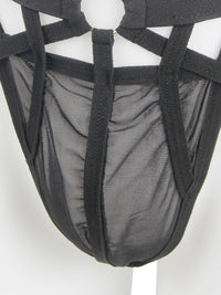 Μαύρο Σέξι Ανδρικό Jockstrap με Άνετη Στήριξη