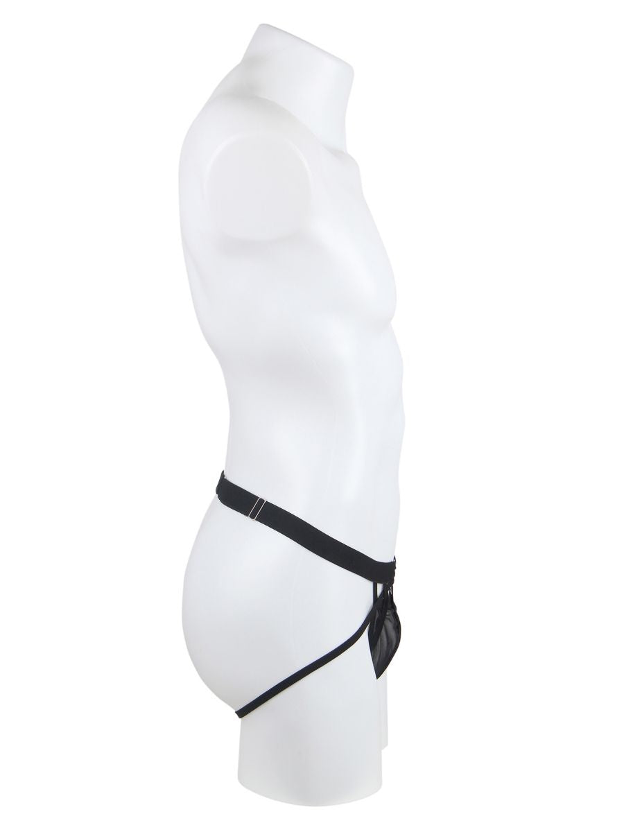 Μαύρο Σέξι Ανδρικό Jockstrap με Άνετη Στήριξη