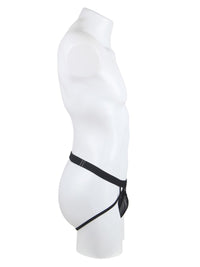 Μαύρο Σέξι Ανδρικό Jockstrap με Άνετη Στήριξη