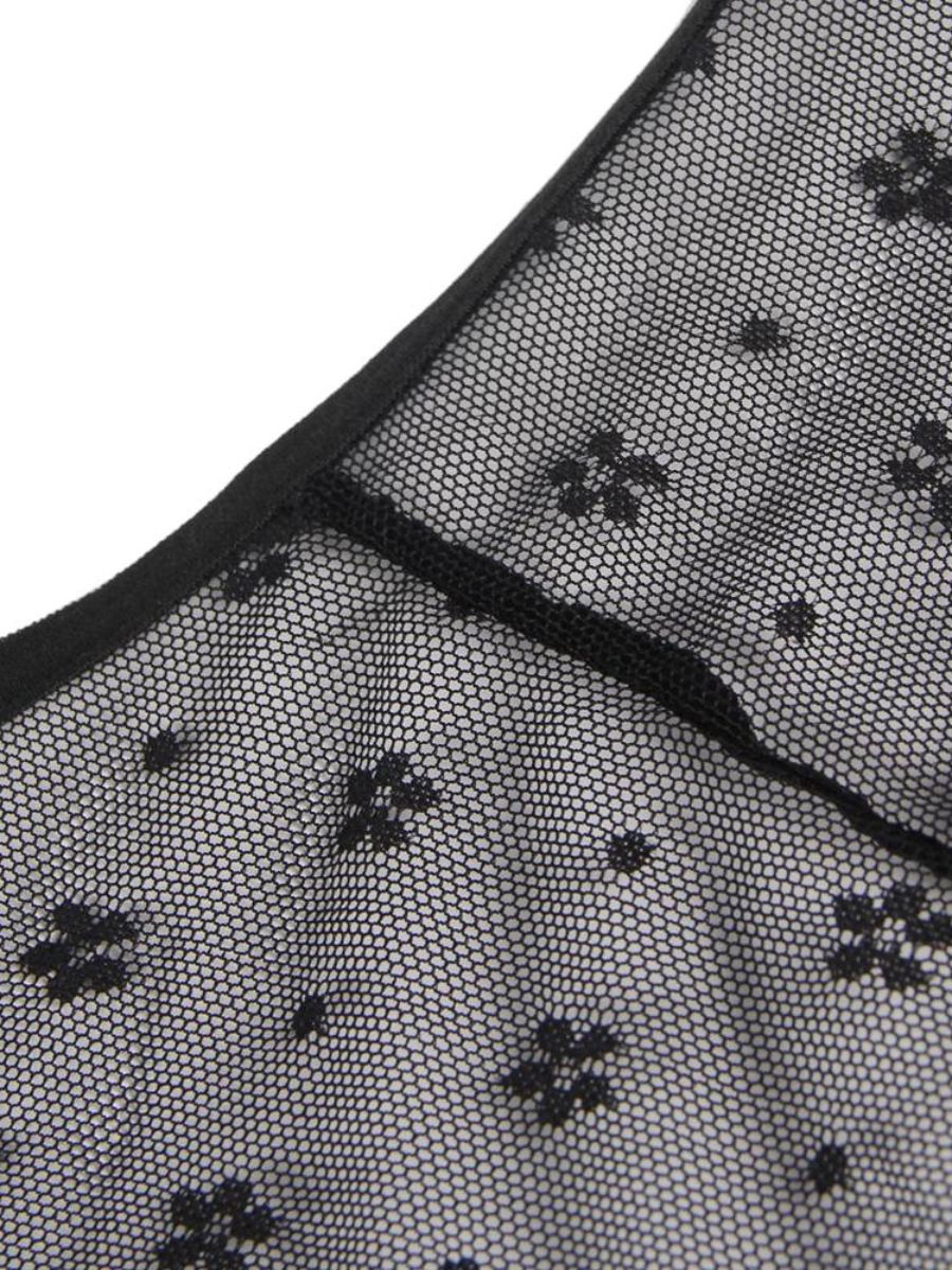 Μαύρο Σέξι Δερμάτινο Φόρεμα Halter Plus Size με Δαντέλα και Ζαρτιέρες
