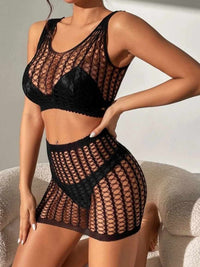 Γυναικείο Σετ 2 Τεμαχίων με Crop Top & Μίνι Φούστα