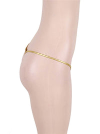Εξωτικό Μικροσκοπικό Λαμπερό Χρυσό G-String