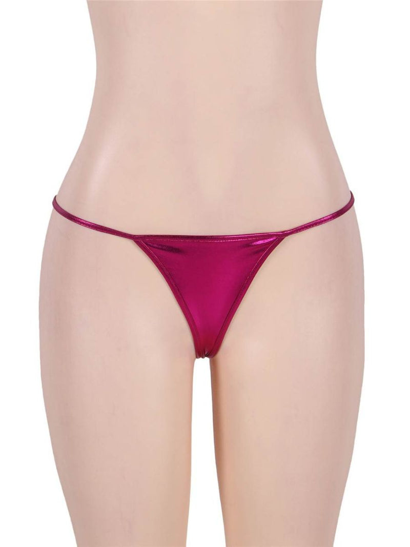 Εξωτικό Μικροσκοπικό Λαμπερό Φούξια G-String