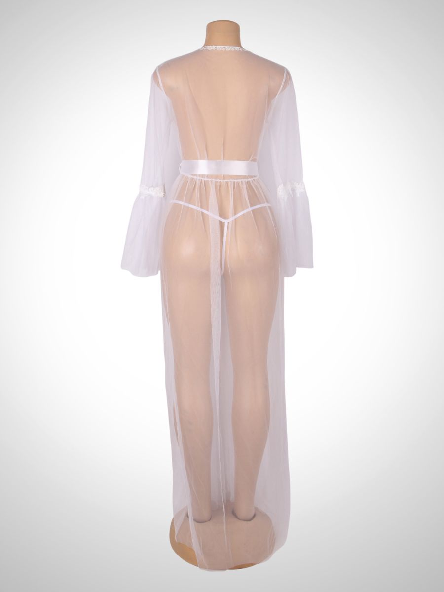 Γυναικεία Ρόμπα με Μακριά Μανίκια Plus Size