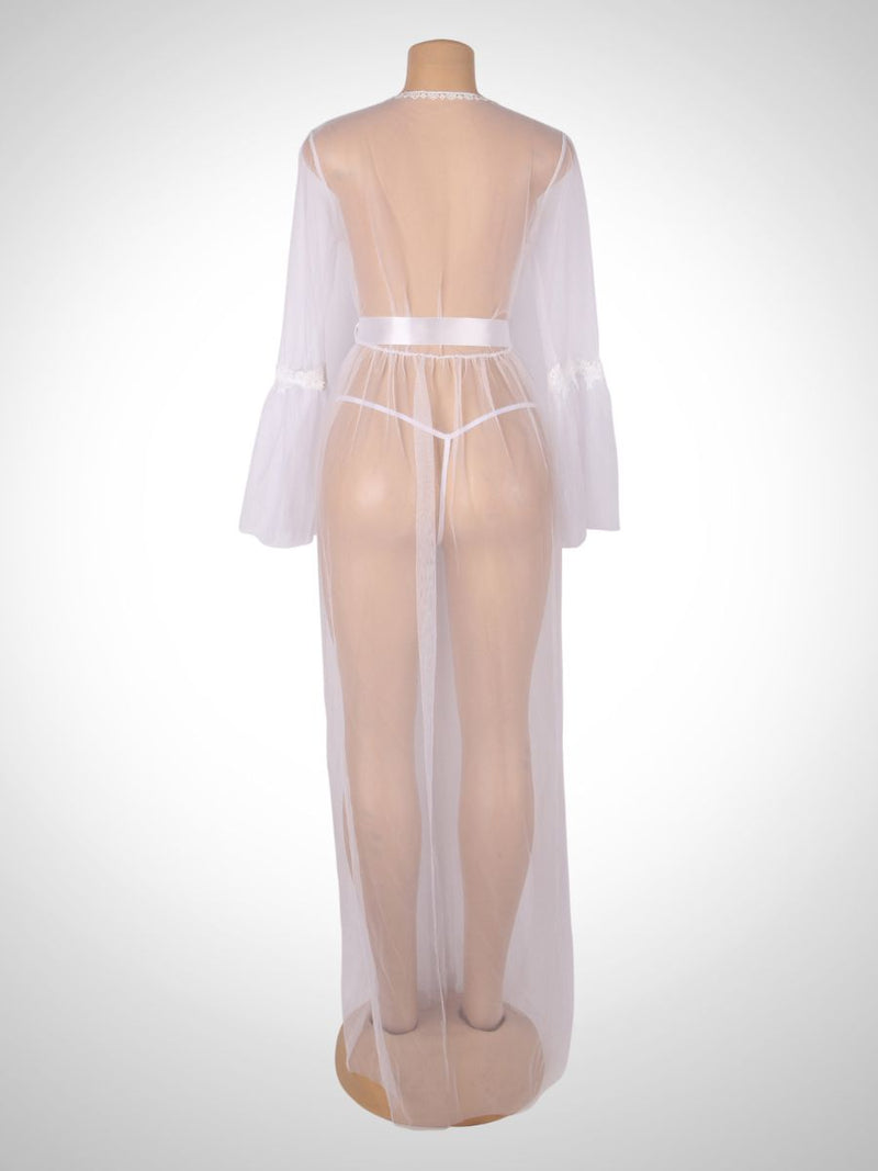 Γυναικεία Ρόμπα με Μακριά Μανίκια Plus Size