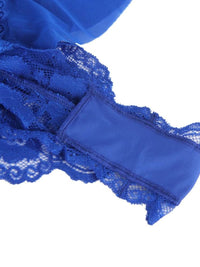Σέξι Teddy Halter με V Λαιμόκοψη, Βολάν και Ζώνη Plus Size