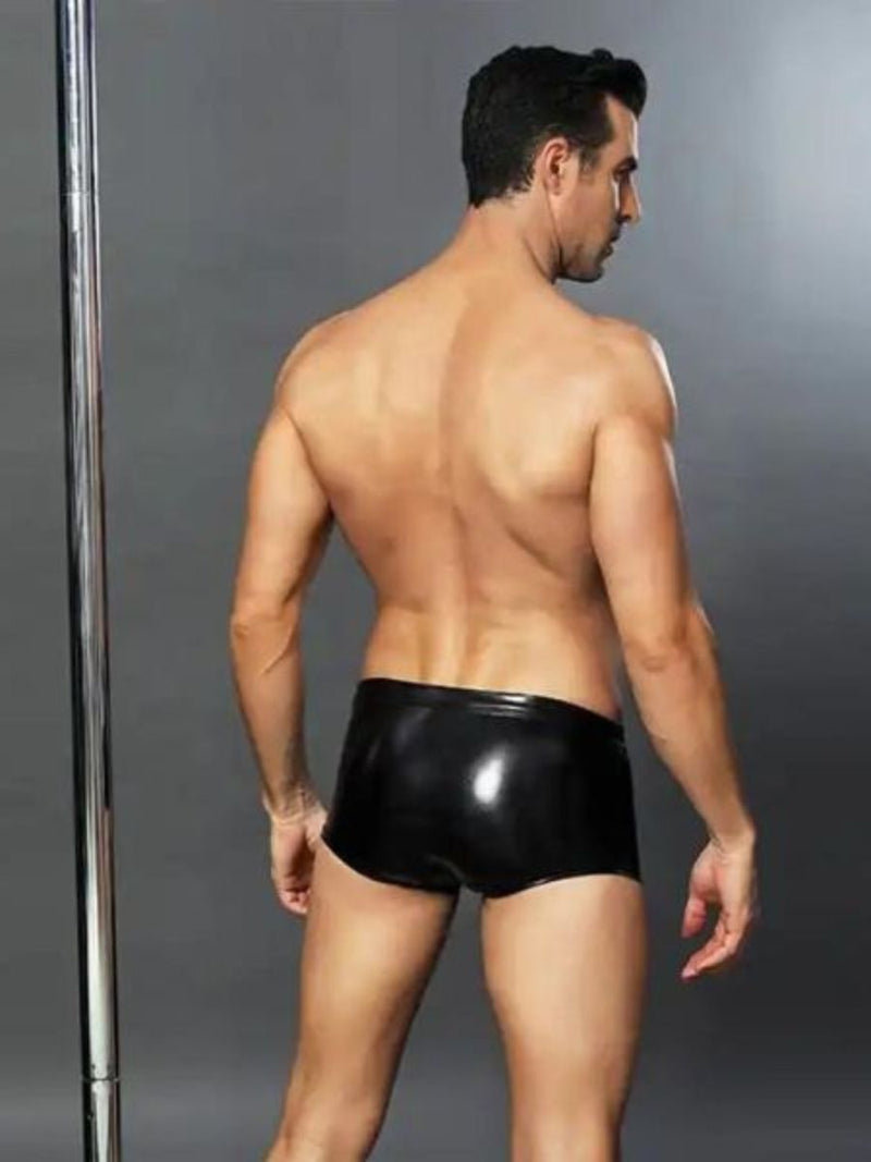Αντρικό Boxer με Δερμάτινο Look