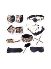 Εκρηκτικό Σετ BDSM με Animal Print 10 Τεμάχια σε 2 Χρώματα