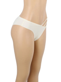 Μπεζ seamless εσώρουχο με αγκράφες – Juicy String