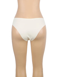 Μπεζ seamless εσώρουχο με αγκράφες – Juicy String
