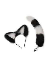 Cosplay Set Butt Plug με Ουρά και Αυτάκια