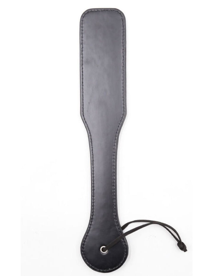 Μαύρo PU Leather Paddle με Σχέδιο Καρδιές