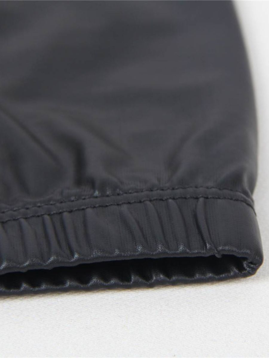 Ανδρικό μαύρο sexy δερμάτινο boxer – glossy wet look – Juicy String