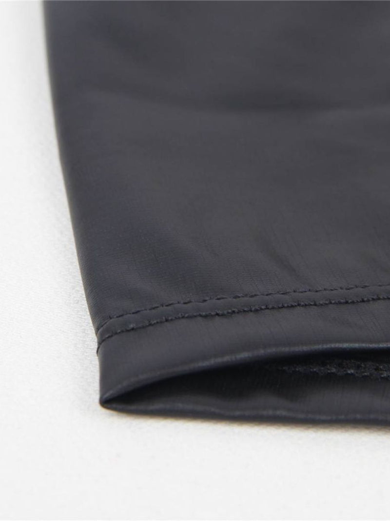 Ανδρικό μαύρο sexy δερμάτινο boxer – glossy wet look – Juicy String