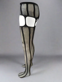 Μαύρο Male Crotchless Pantyhose