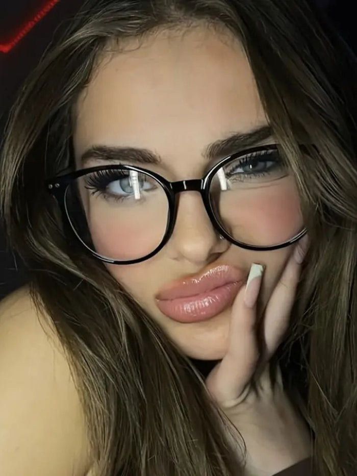 Μαύρα οβάλ πλαστικά γυαλιά – American sexy hotgirl style – Juicy String