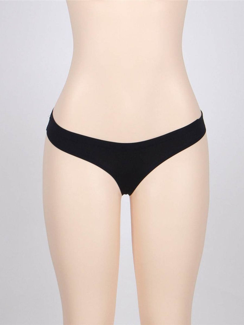Μαύρο και λευκό seamless brazilian εσώρουχο χωρίς ραφές – Juicy String