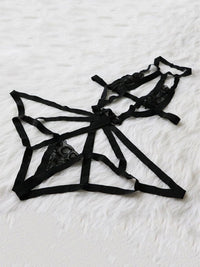 Sexy Harness System Body με Δαντέλα στο Στήθος