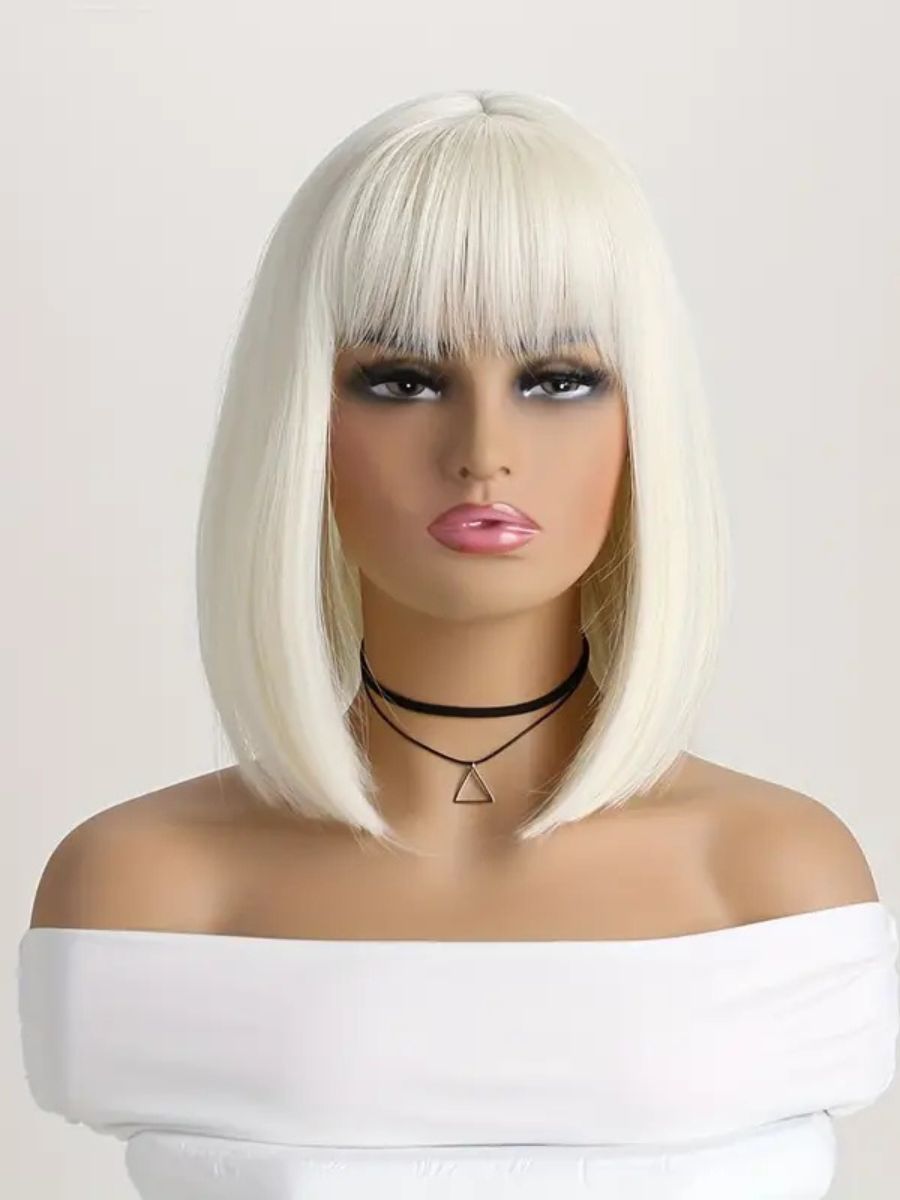 Blonde Wig με Αφέλειες