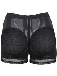 Μαύρο εσώρουχο boyshort με κοψίματα και butt lifter ενίσχυση – Juicy String