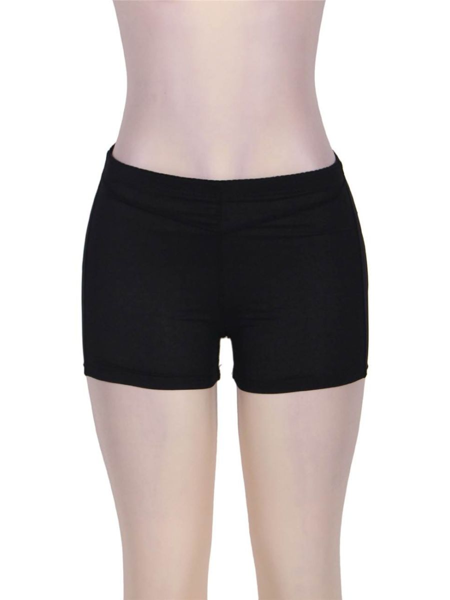 Μαύρο εσώρουχο boyshort με κοψίματα και butt lifter ενίσχυση – Juicy String