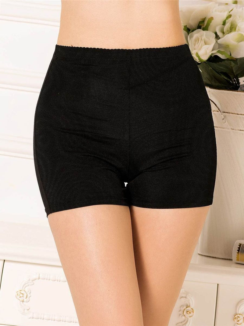 Μαύρο εσώρουχο boyshort με κοψίματα και butt lifter ενίσχυση – Juicy String
