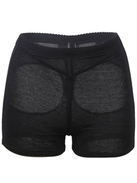 Μαύρο εσώρουχο boyshort με κοψίματα και butt lifter ενίσχυση – Juicy String