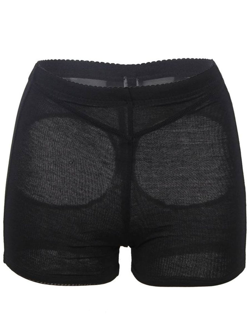 Μαύρο εσώρουχο boyshort με κοψίματα και butt lifter ενίσχυση – Juicy String