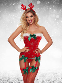 Christmas Girl Σαγηνευτικό Σετ 4 Τεμαχίων 🎅🎄❤️