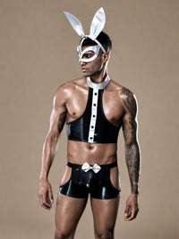 Bunny Boy Στολή Wetlook με Μάσκα