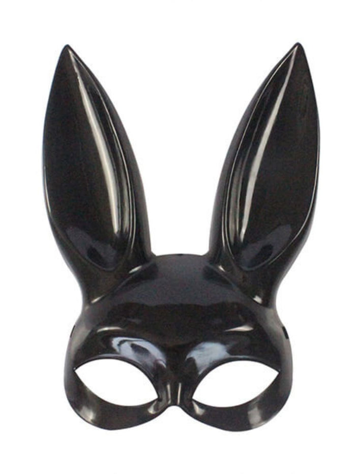 Μαύρη μάσκα τύπου Playboy Bunny με αυτιά – Juicy String