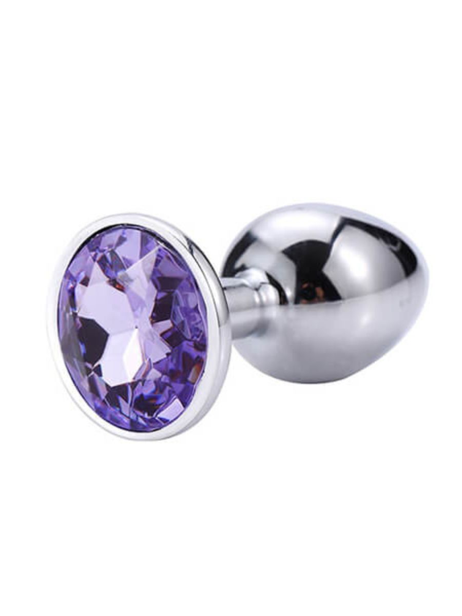 Butt Plug με Λαμπερό Ιριδίζον Κόσμημα