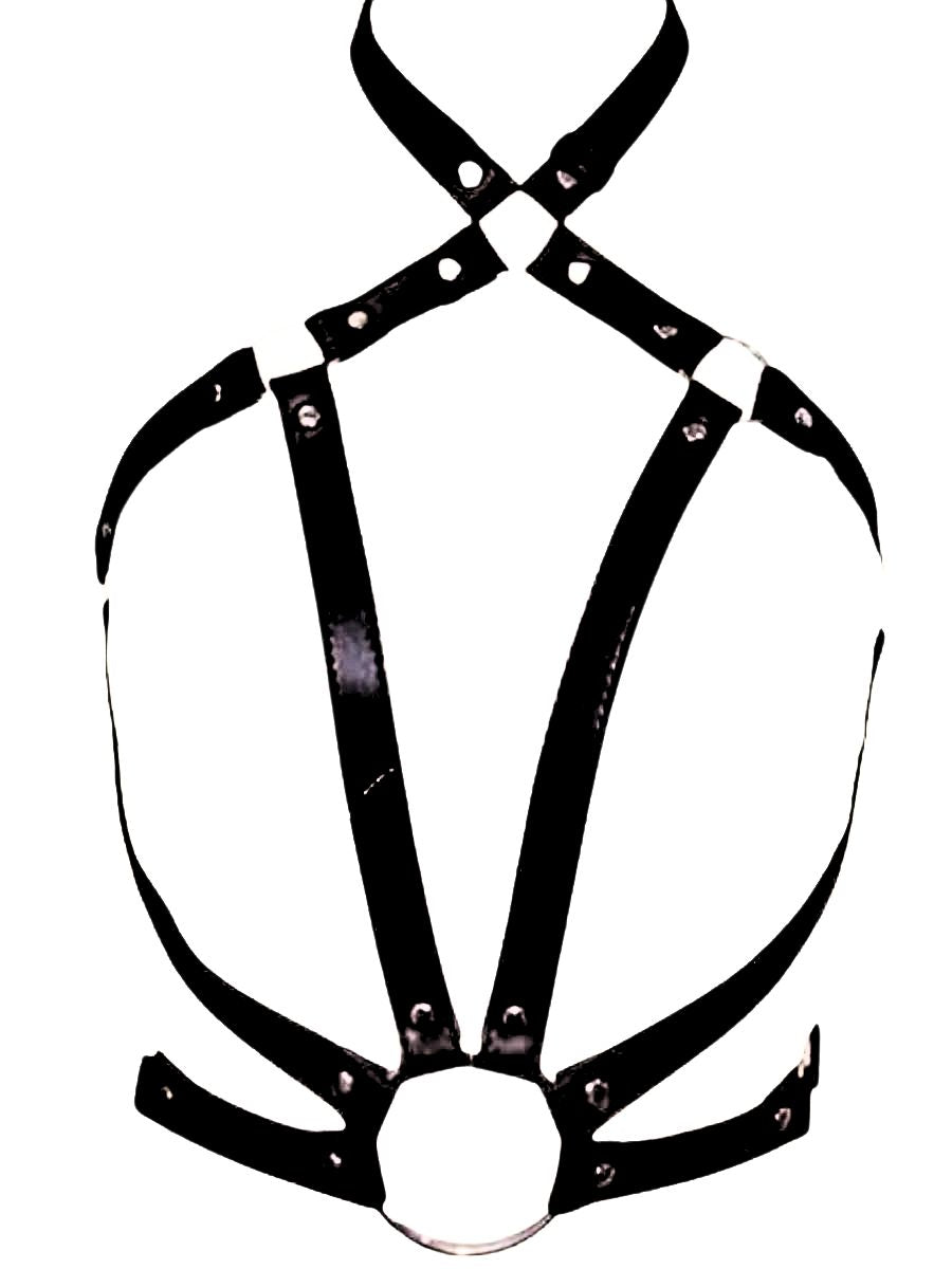 Δερμάτινο cupless harness με ρυθμιζόμενα λουριά – Juicy String