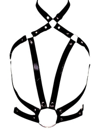 Δερμάτινο cupless harness με ρυθμιζόμενα λουριά – Juicy String