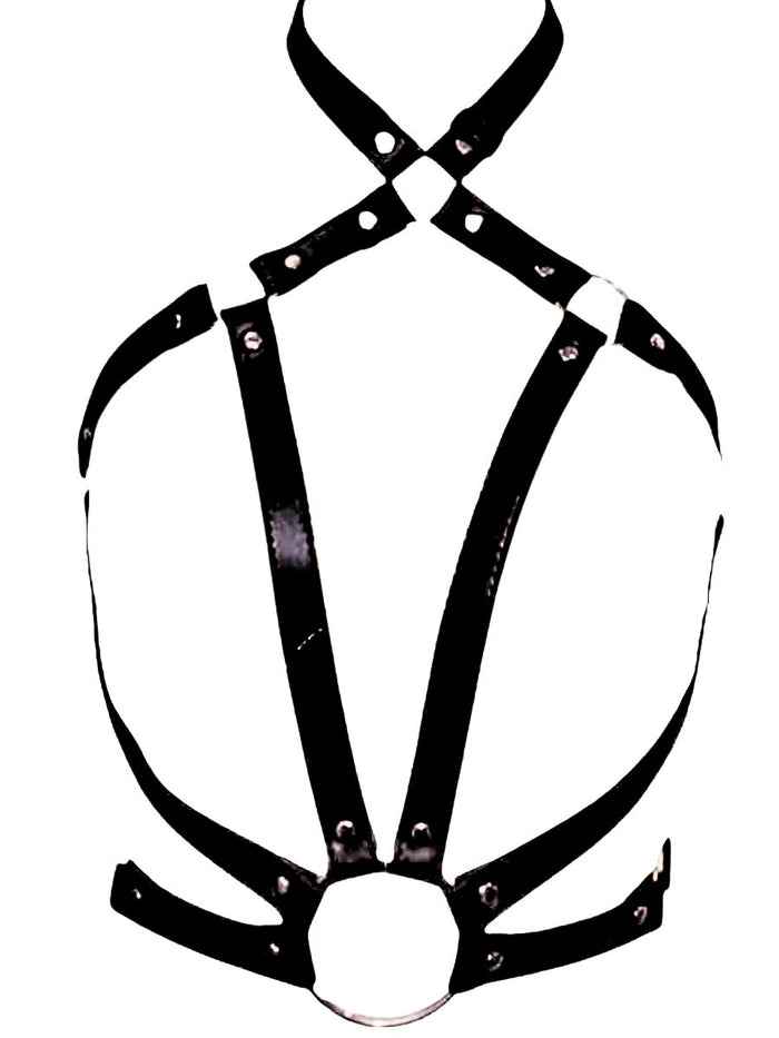 Δερμάτινο cupless harness με ρυθμιζόμενα λουριά – Juicy String