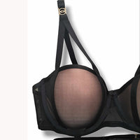 See Through Σετ Bra και String με Επένδυση