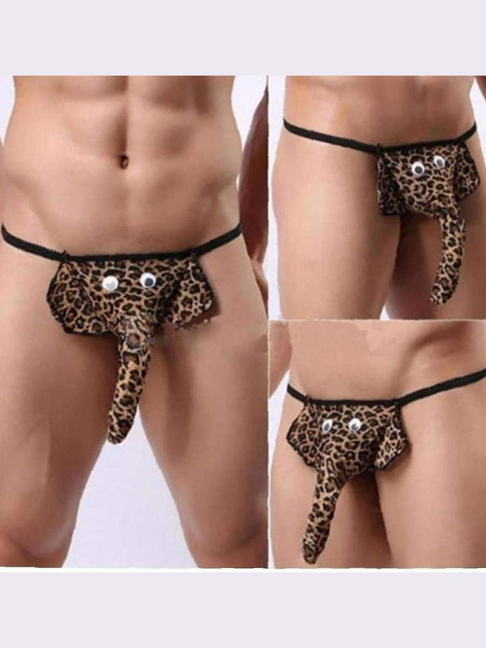Ανδρικό Elephant Thong Εσώρουχο Animal Print