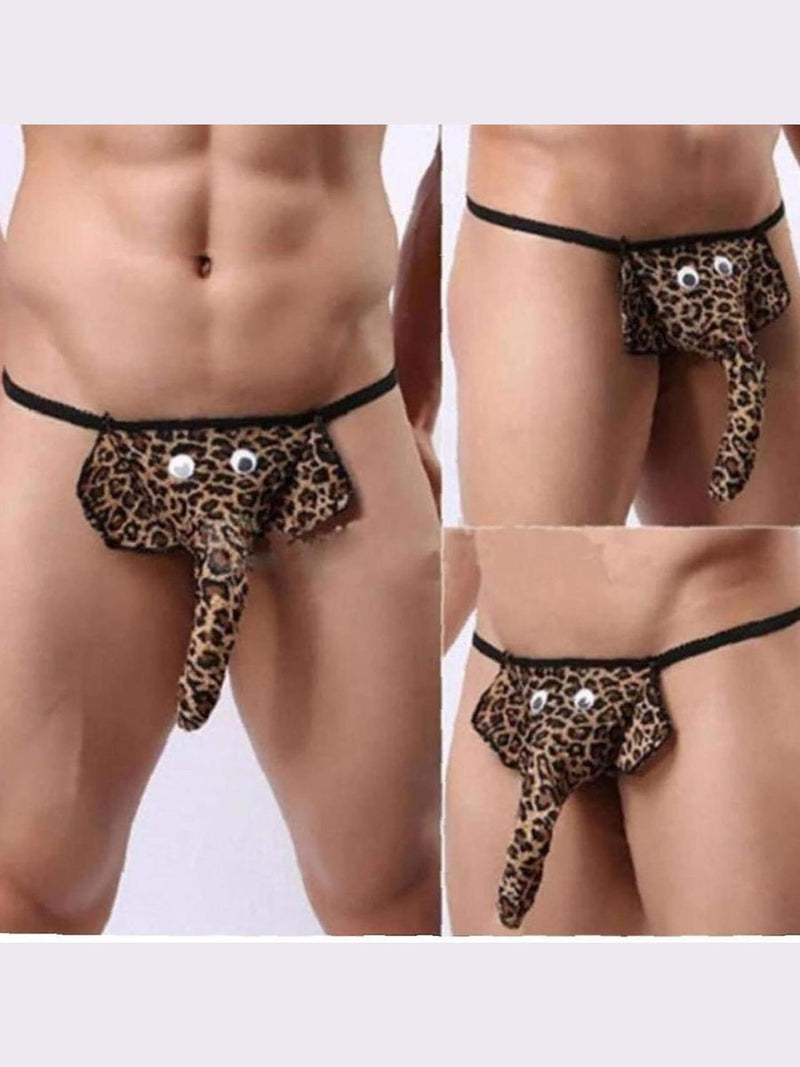 Ανδρικό Elephant Thong Εσώρουχο Animal Print