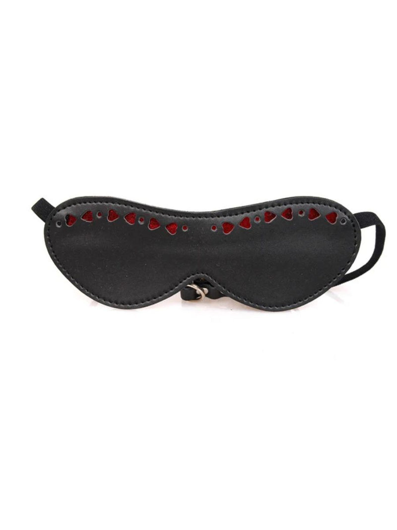 Μάσκα Blindfold με Κόκκινες Καρδιες