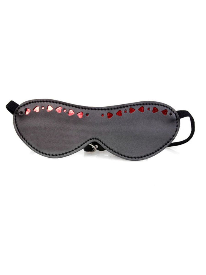 Μάσκα Blindfold με Κόκκινες Καρδιες