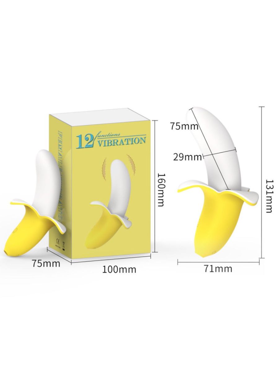 G-Spot Vibrator Banana με 12 Δονήσεις 💛🍌