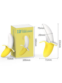 G-Spot Vibrator Banana με 12 Δονήσεις 💛🍌