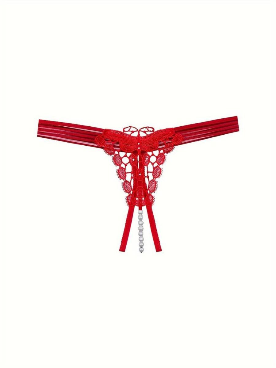 Γυναικείο Sexy G-String με Strass και Πέρλες