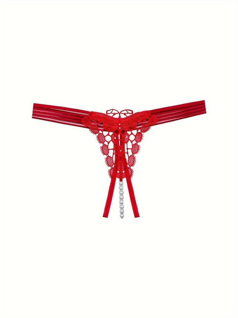 Γυναικείο Sexy G-String με Strass και Πέρλες