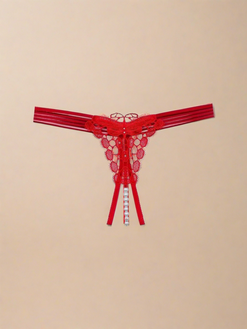 Γυναικείο Sexy G-String με Strass και Πέρλες