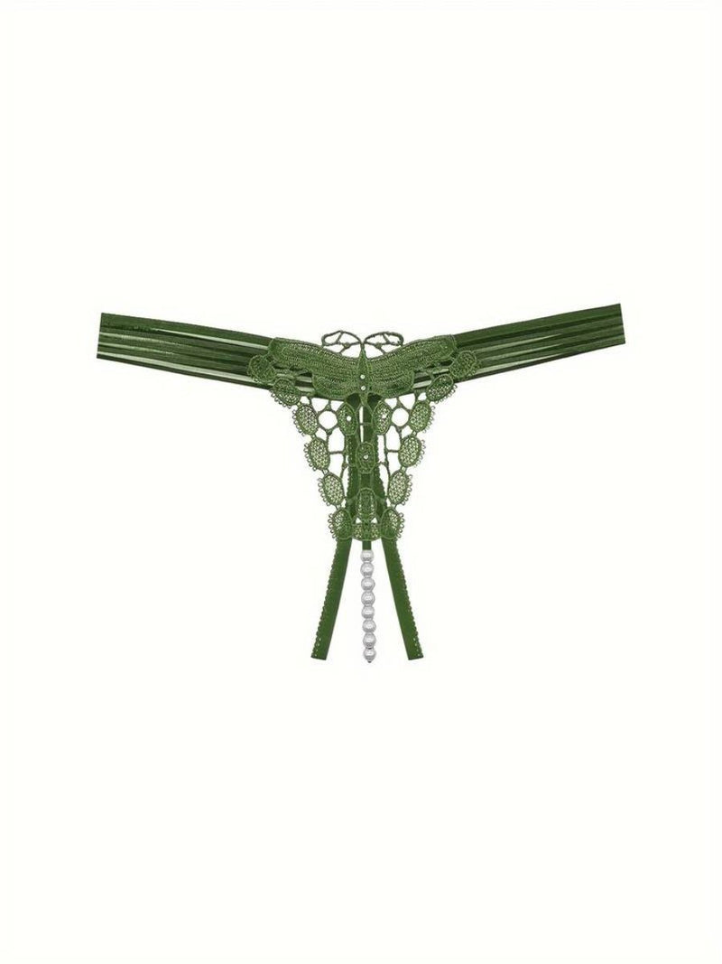 Γυναικείο Sexy G-String με Strass και Πέρλες