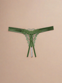 Γυναικείο Sexy G-String με Strass και Πέρλες