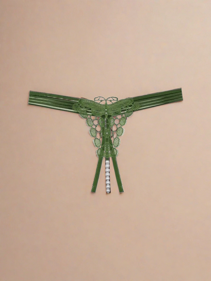 Γυναικείο Sexy G-String με Strass και Πέρλες
